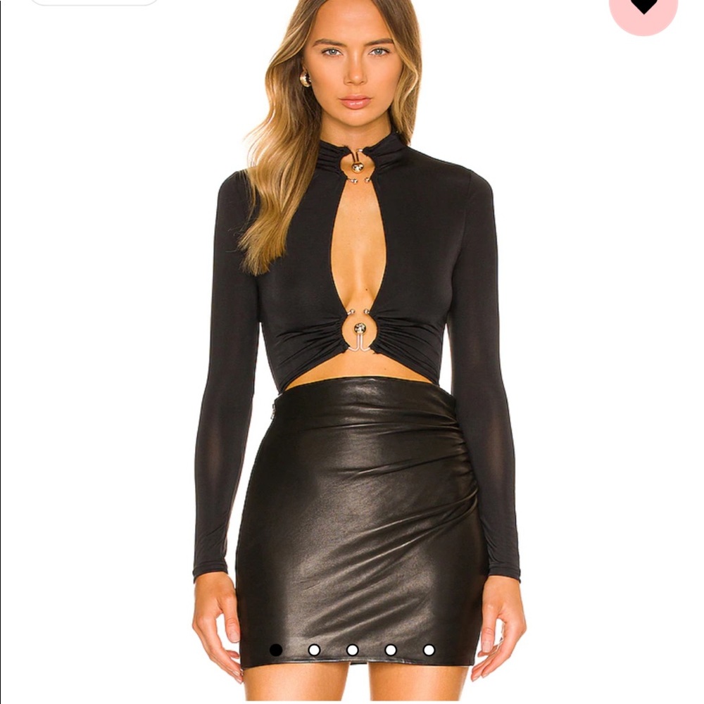 Superdown - Revolve Sarah sexy cut out top bodysuit S NWT